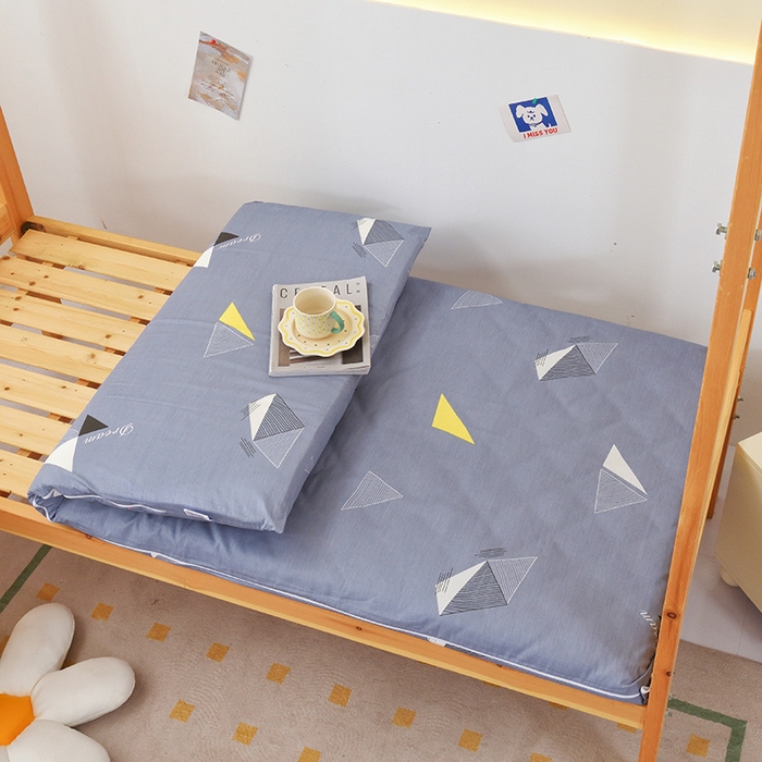 91家纺网 家纺一手货源 找家纺 凌云2025年新品全棉学生宿舍床垫套全包拉链式床笠单件纯棉床罩保护套 英伦时尚