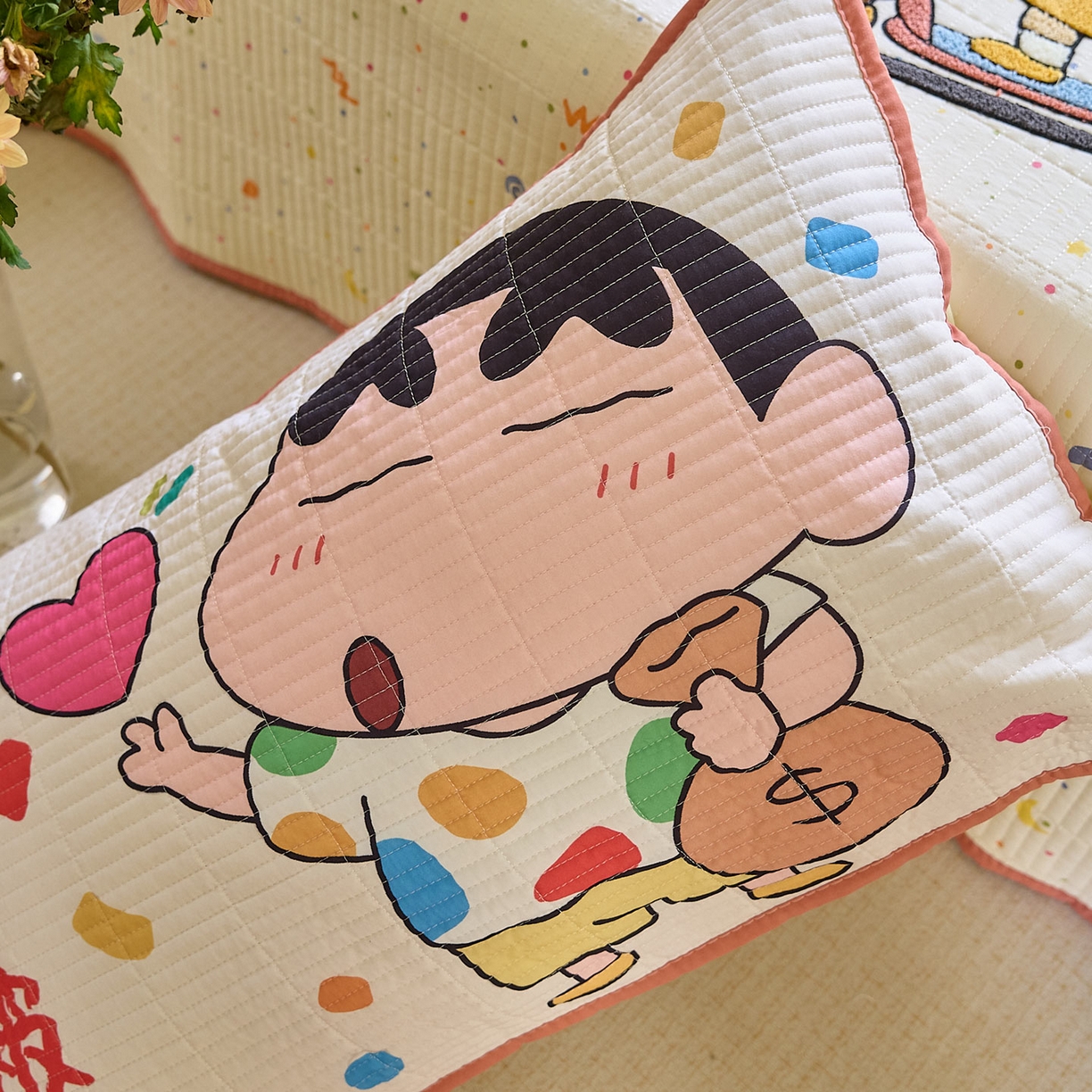 91家纺网 家纺一手货源 找家纺 鑫喜莱家纺 2025新款毛巾绣云朵棉床盖三件套 小新时光