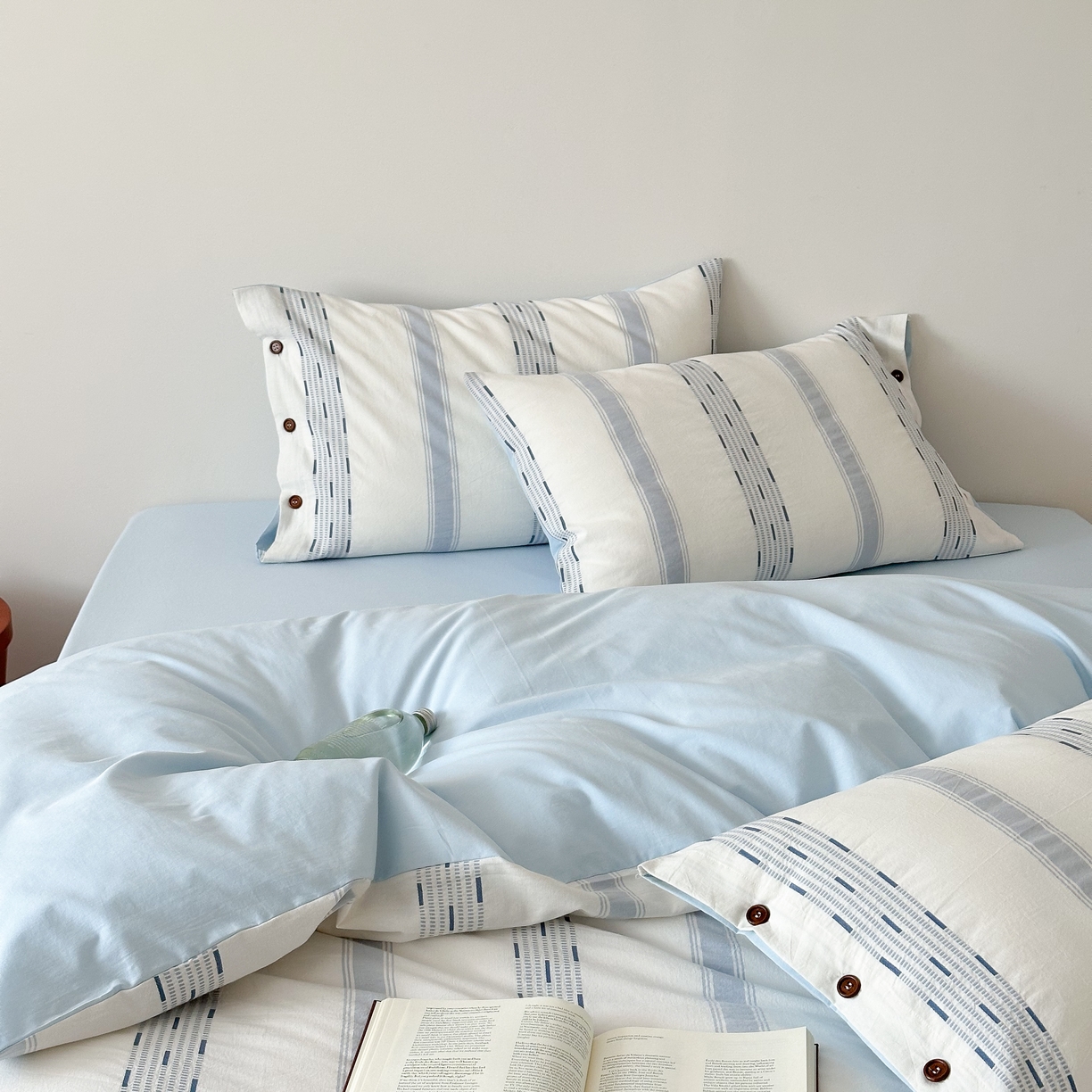 91家纺网 家纺一手货源 找家纺 （总）曼布缇 2025新款全棉色织提花水洗棉四件套套件（券后控价268/288,308起）