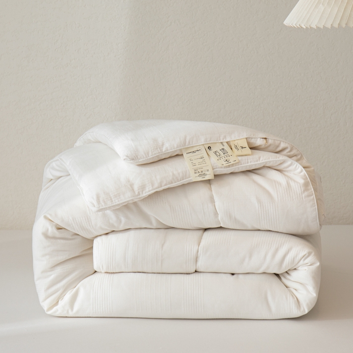 91家纺网 家纺一手货源 找家纺 （总2）鸣升新疆长绒棉全棉花色织水洗棉夏被四件套