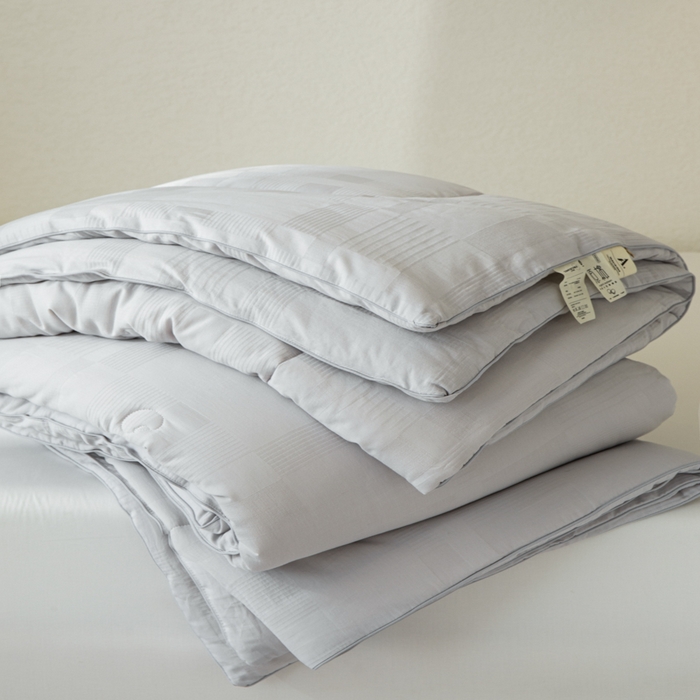 91家纺网 家纺一手货源 找家纺 鸣升家纺 2025新款四季款全棉大豆被 菽菽木兰-灰