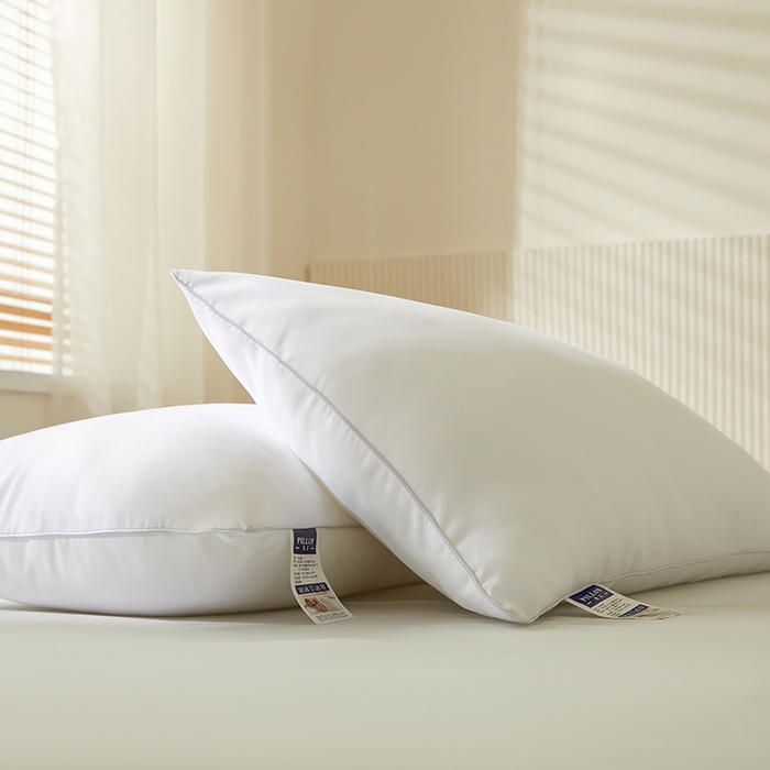 91家纺网 家纺一手货源 找家纺 （总）水妙家纺 2024新款学生宿舍专用羽丝棉护颈枕芯可水洗机洗超软舒睡单人枕头酒店枕中低枕