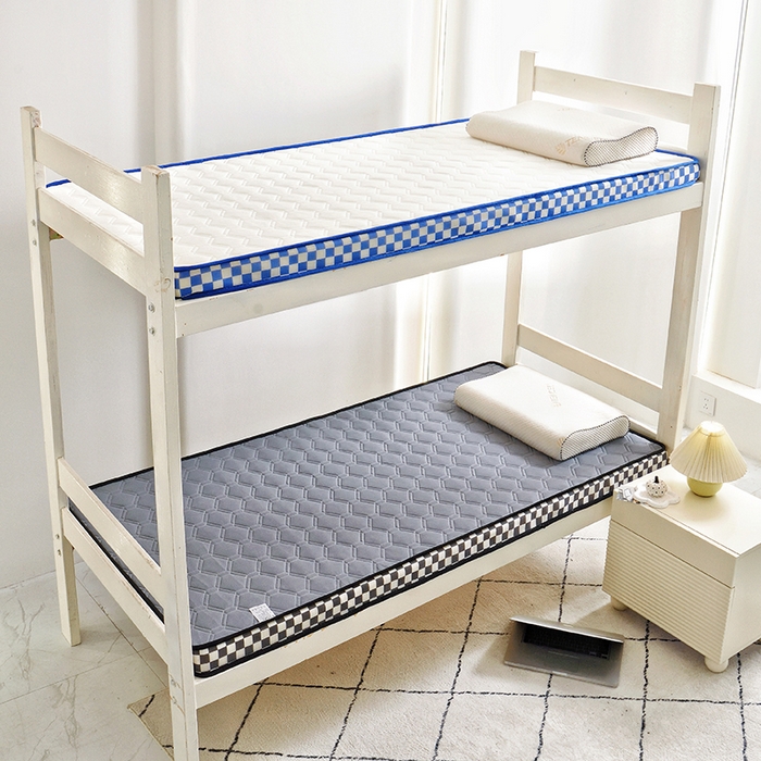 91家纺网 家纺一手货源 找家纺 （总）水妙家纺 2024新款学生宿舍上下铺乳胶记忆海绵床垫厚度9cm寝室超密回弹性好记忆海绵床垫