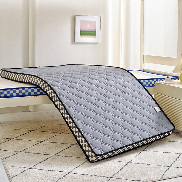 91家纺网 家纺一手货源 找家纺 （总）水妙家纺 2024新款学生宿舍上下铺乳胶记忆海绵床垫厚度9cm寝室超密回弹性好记忆海绵床垫