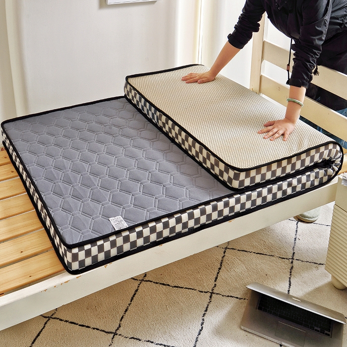 91家纺网 家纺一手货源 找家纺 （总）水妙家纺 2024新款学生宿舍上下铺乳胶记忆海绵床垫厚度9cm寝室超密回弹性好记忆海绵床垫