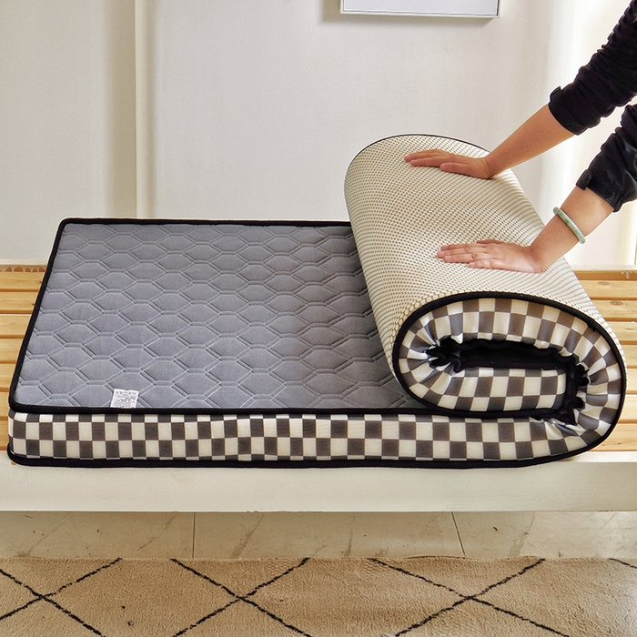 91家纺网 家纺一手货源 找家纺 （总）水妙家纺 2024新款学生宿舍上下铺乳胶记忆海绵床垫厚度9cm寝室超密回弹性好记忆海绵床垫