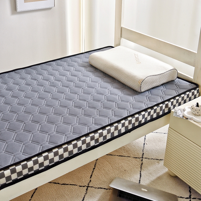 91家纺网 家纺一手货源 找家纺 （总）水妙家纺 2024新款学生宿舍上下铺乳胶记忆海绵床垫厚度9cm寝室超密回弹性好记忆海绵床垫