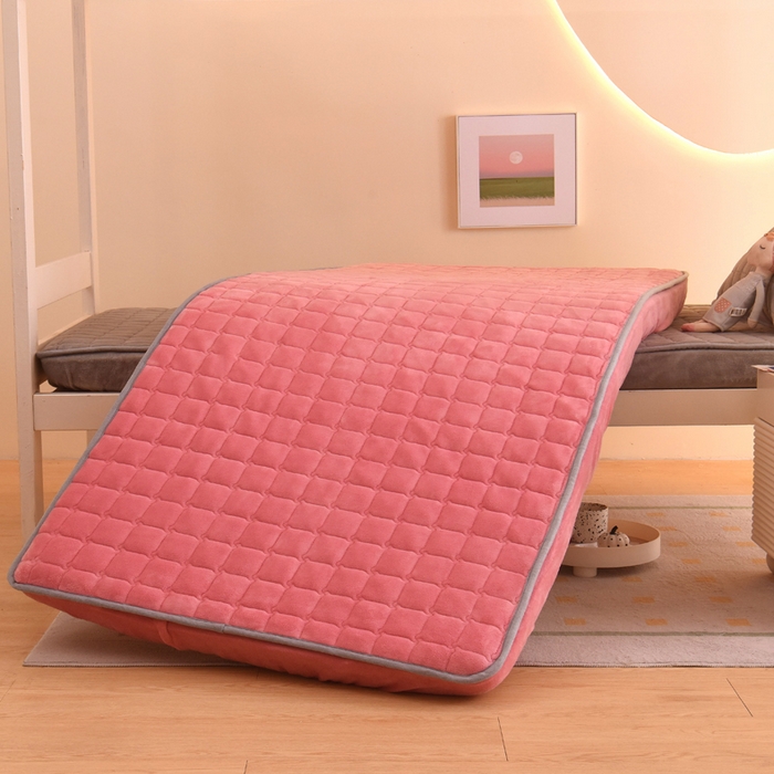 91家纺网 家纺一手货源 找家纺 （总）水妙家纺 2024新款加厚200克A类牛奶绒夹棉床笠纯色素色大学生宿舍床垫保护套学生上下铺