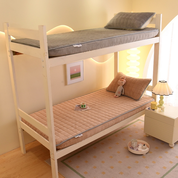 91家纺网 家纺一手货源 找家纺 （总）水妙家纺 2024新款加厚200克A类牛奶绒夹棉床笠纯色素色大学生宿舍床垫保护套学生上下铺