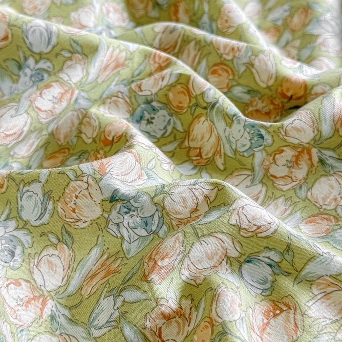 91家纺网 家纺一手货源 找家纺 芙绣家纺 2025新款A类全棉小清新印花单被套单枕套学生单品系列 花团锦簇