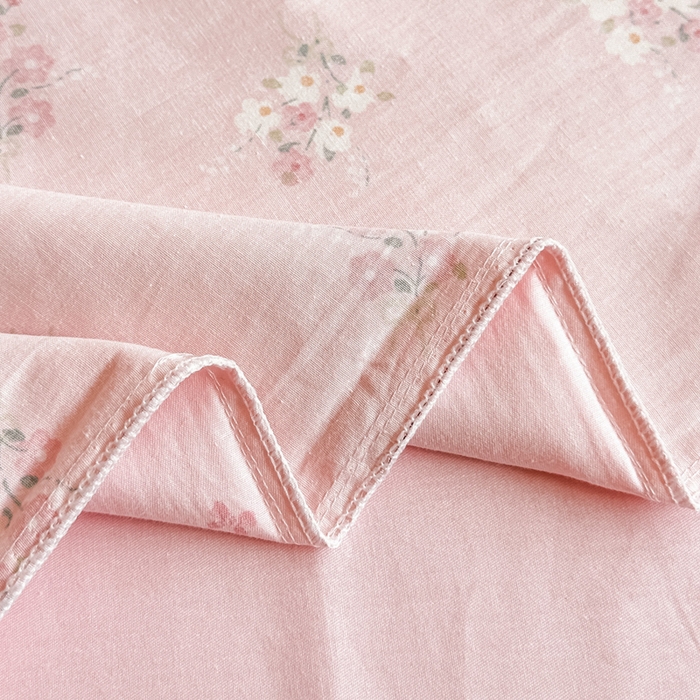 91家纺网 家纺一手货源 找家纺 芙绣家纺 2025新款A类全棉小清新印花单被套单枕套学生单品系列 满园春色