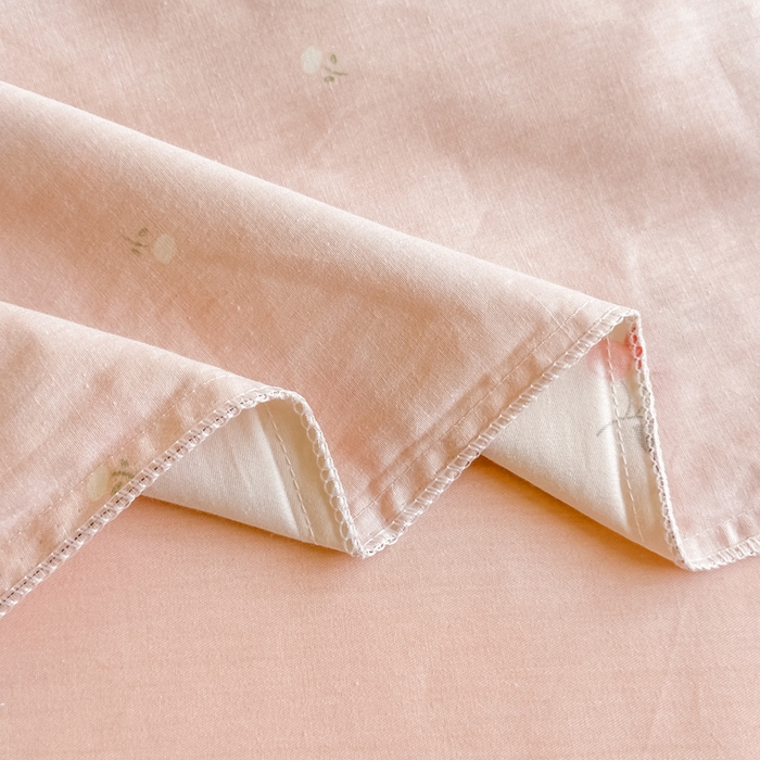 91家纺网 家纺一手货源 找家纺 芙绣家纺 2025新款A类全棉小清新印花单被套单枕套学生单品系列 樱桃可可