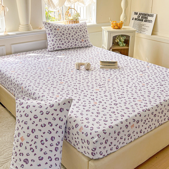 91家纺网 家纺一手货源 找家纺 朵朵家纺 2025新款超柔水洗棉云感印花单床笠床垫保护套床笠（床垫保护套可定制尺寸 ）-场景三 么么哒