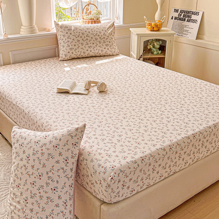 91家纺网 家纺一手货源 找家纺 （总）朵朵家纺 2025新款超柔水洗棉云感印花单床笠床垫保护套床笠（床垫保护套可定制尺寸 ）-场景三