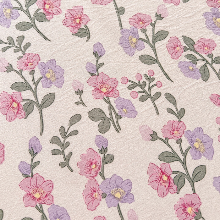 91家纺网 家纺一手货源 找家纺 朵朵家纺 2025新款超柔水洗棉云感印花单床笠床垫保护套床笠（床垫保护套可定制尺寸 ）-场景三 花开满树