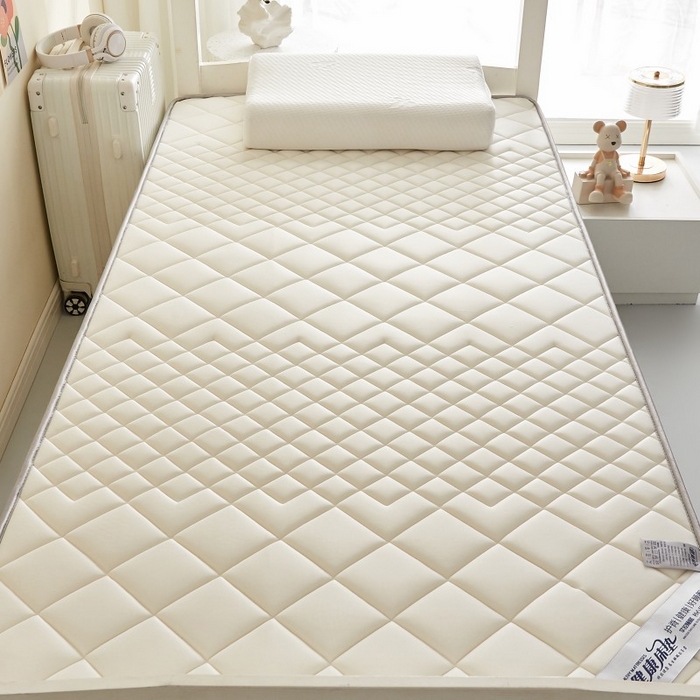 91家纺网 家纺一手货源 找家纺 （总）水妙家纺 2025年新款牛奶丝乳胶记忆海绵床垫厚度9cm学生宿舍上下铺加密海绵床垫回弹性好