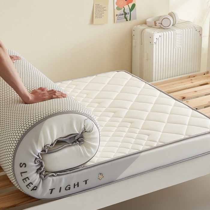 91家纺网 家纺一手货源 找家纺 （总）水妙家纺 2025年新款牛奶丝乳胶记忆海绵床垫厚度9cm学生宿舍上下铺加密海绵床垫回弹性好