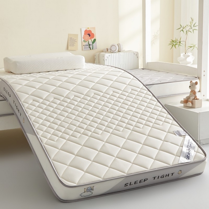 91家纺网 家纺一手货源 找家纺 （总）水妙家纺 2025年新款牛奶丝乳胶记忆海绵床垫厚度9cm学生宿舍上下铺加密海绵床垫回弹性好