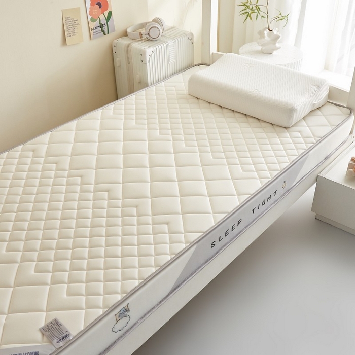 91家纺网 家纺一手货源 找家纺 （总）水妙家纺 2025年新款牛奶丝乳胶记忆海绵床垫厚度9cm学生宿舍上下铺加密海绵床垫回弹性好