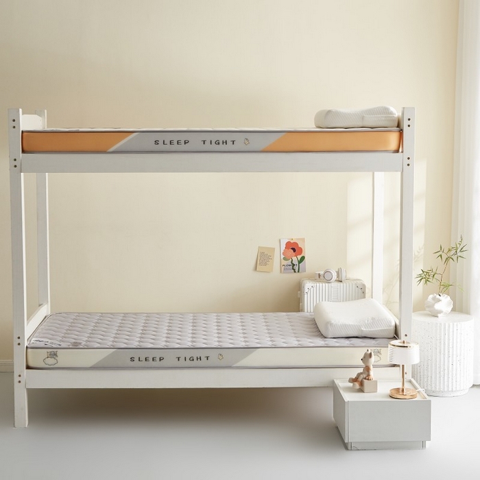 91家纺网 家纺一手货源 找家纺 水妙家纺 2025年新款牛奶丝乳胶记忆海绵床垫厚度9cm学生宿舍上下铺加密海绵床垫回弹性好 六边形灰