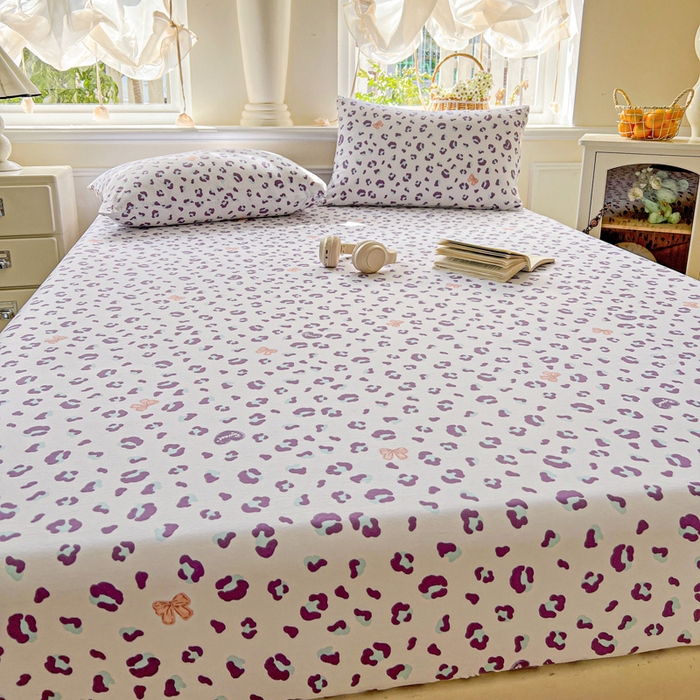 91家纺网 家纺一手货源 找家纺 朵朵家纺 2025新款超柔水洗棉云感印花单床笠床垫保护套床笠（床垫保护套可定制尺寸 ）-场景三 么么哒