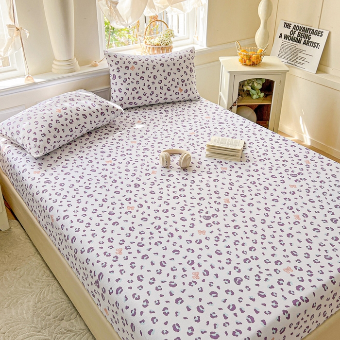 91家纺网 家纺一手货源 找家纺 朵朵家纺 2025新款超柔水洗棉云感印花单床笠床垫保护套床笠（床垫保护套可定制尺寸 ）-场景三 么么哒