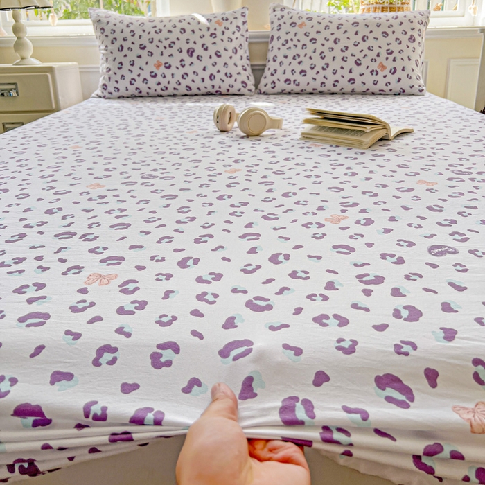 91家纺网 家纺一手货源 找家纺 朵朵家纺 2025新款超柔水洗棉云感印花单床笠床垫保护套床笠（床垫保护套可定制尺寸 ）-场景三 么么哒