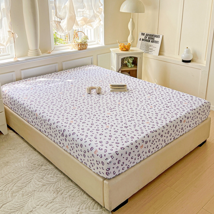 91家纺网 家纺一手货源 找家纺 朵朵家纺 2025新款超柔水洗棉云感印花单床笠床垫保护套床笠（床垫保护套可定制尺寸 ）-场景三 么么哒