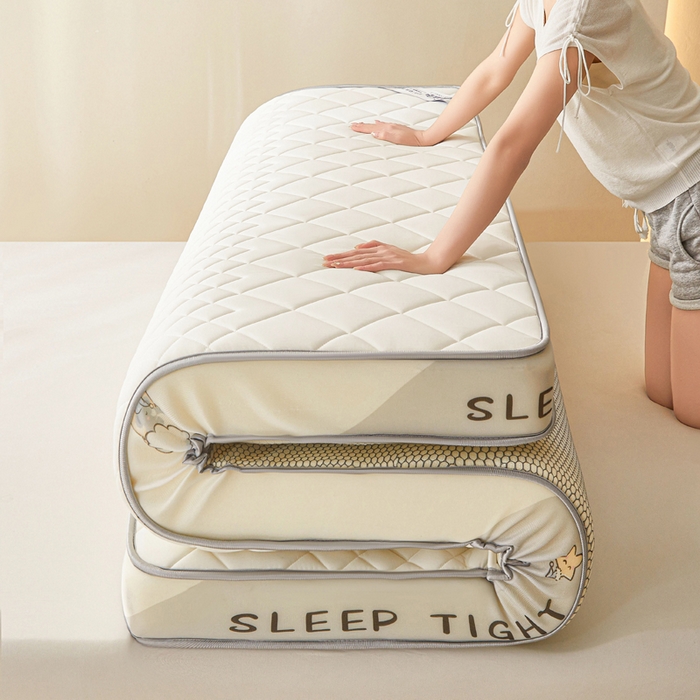 91家纺网 家纺一手货源 找家纺 （总）水妙家纺 2025新款高密度乳胶记忆海绵床垫厚度9cm回弹性好家用海绵床垫