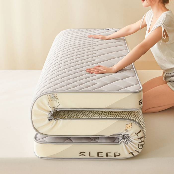 91家纺网 家纺一手货源 找家纺 （总）水妙家纺 2025新款高密度乳胶记忆海绵床垫厚度9cm回弹性好家用海绵床垫