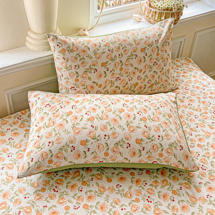 91家纺网 家纺一手货源 找家纺 朵朵家纺 2025新款超柔水洗棉云感印花单床笠床垫保护套床笠（床垫保护套可定制尺寸 ）-场景三 热恋