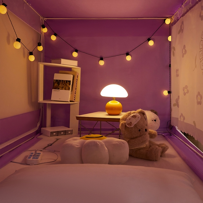 91家纺网 家纺一手货源 找家纺 水妙家纺 2025年新款强遮光学生上下铺床帘蚊账 贝贝兔