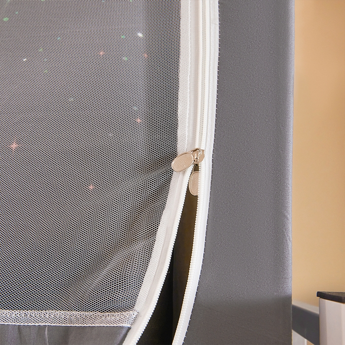 91家纺网 家纺一手货源 找家纺 水妙家纺 2025年新款强遮光学生上下铺床帘蚊账 银河星际