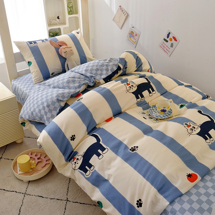 91家纺网 家纺一手货源 找家纺 （总）水妙家纺 2025新款A类环保印染13372印花全棉纯棉三件套