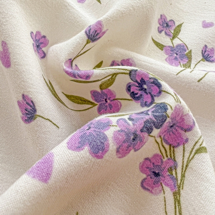 91家纺网 家纺一手货源 找家纺 朵朵家纺 2025新款超柔水洗棉云感印花单床笠床垫保护套床笠（床垫保护套可定制尺寸 ）-场景三 薰衣草