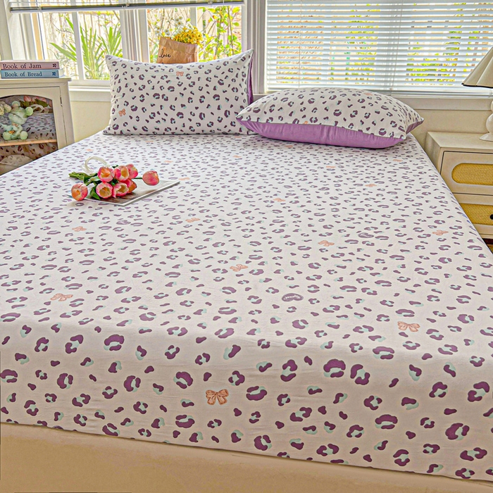 91家纺网 家纺一手货源 找家纺 朵朵家纺 2025新款超柔水洗棉云感印花单床笠床垫保护套床笠（床垫保护套可定制尺寸 ）-场景二 么么哒