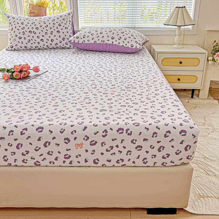 91家纺网 家纺一手货源 找家纺 朵朵家纺 2025新款超柔水洗棉云感印花单床笠床垫保护套床笠（床垫保护套可定制尺寸 ）-场景二 么么哒