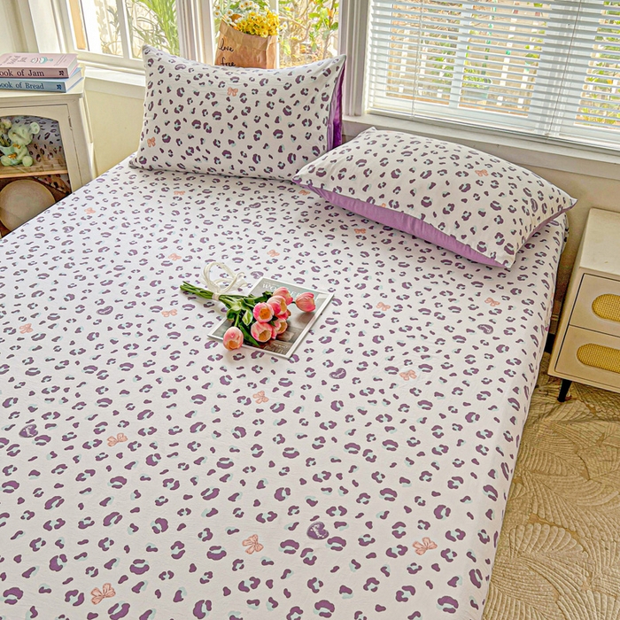 91家纺网 家纺一手货源 找家纺 朵朵家纺 2025新款超柔水洗棉云感印花单床笠床垫保护套床笠（床垫保护套可定制尺寸 ）-场景二 么么哒