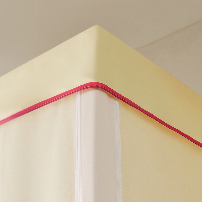 91家纺网 家纺一手货源 找家纺 水妙家纺 2025新款加厚强遮光蚊账学生宿舍上下铺130克斜纹加厚床帘蚊账 发财暴富