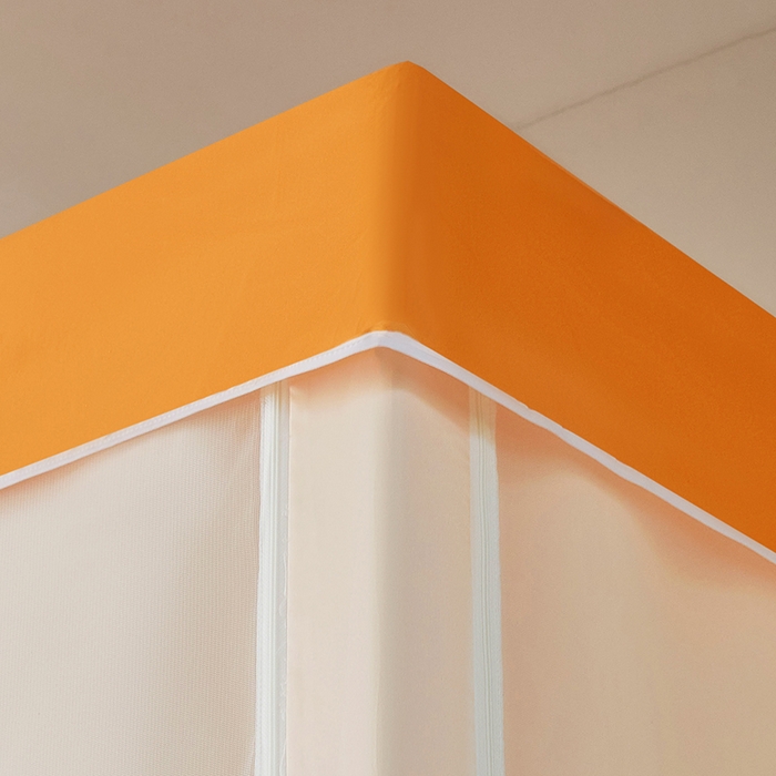 91家纺网 家纺一手货源 找家纺 水妙家纺 2025新款加厚强遮光蚊账学生宿舍上下铺130克斜纹加厚床帘蚊账 快乐生活