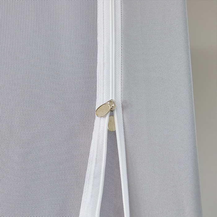 91家纺网 家纺一手货源 找家纺 水妙家纺 2025新款加厚强遮光蚊账学生宿舍上下铺130克斜纹加厚床帘蚊账 快乐熊宝