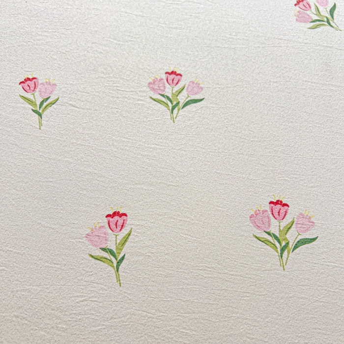 91家纺网 家纺一手货源 找家纺 朵朵家纺 2025新款超柔水洗棉云感印花单床笠床垫保护套床笠（床垫保护套可定制尺寸 ）-场景二 郁金香