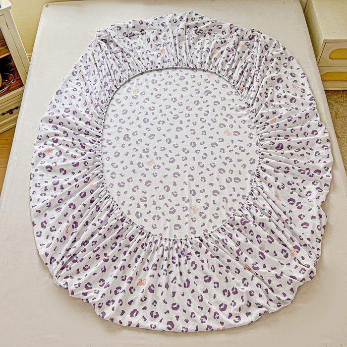 91家纺网 家纺一手货源 找家纺 朵朵家纺 2025新款超柔水洗棉云感印花单床笠床垫保护套床笠（床垫保护套可定制尺寸 ）-场景一 么么哒