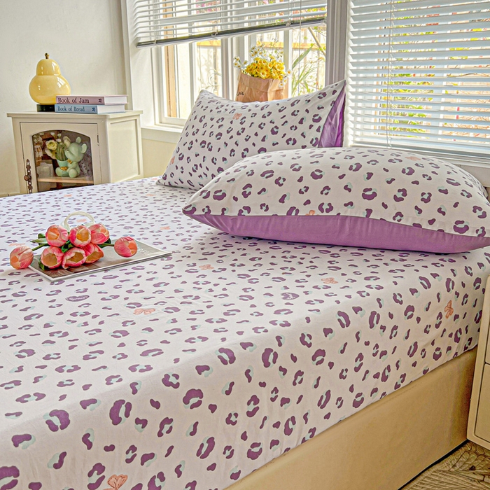 91家纺网 家纺一手货源 找家纺 朵朵家纺 2025新款超柔水洗棉云感印花单床笠床垫保护套床笠（床垫保护套可定制尺寸 ）-场景一 么么哒