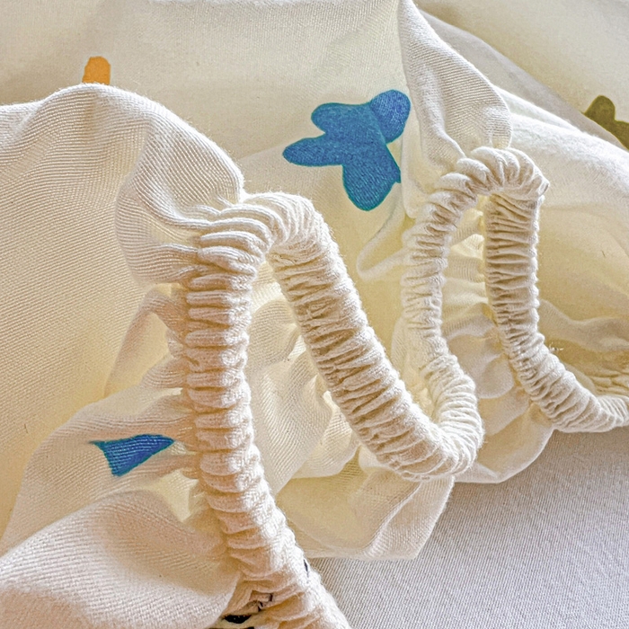 91家纺网 家纺一手货源 找家纺 朵朵家纺 2025新款超柔水洗棉云感印花单床笠床垫保护套床笠（床垫保护套可定制尺寸 ）-场景一 星月