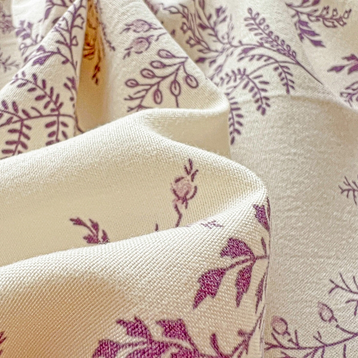 91家纺网 家纺一手货源 找家纺 朵朵家纺 2025新款超柔水洗棉云感印花单床笠床垫保护套床笠（床垫保护套可定制尺寸 ）-场景一 紫颜