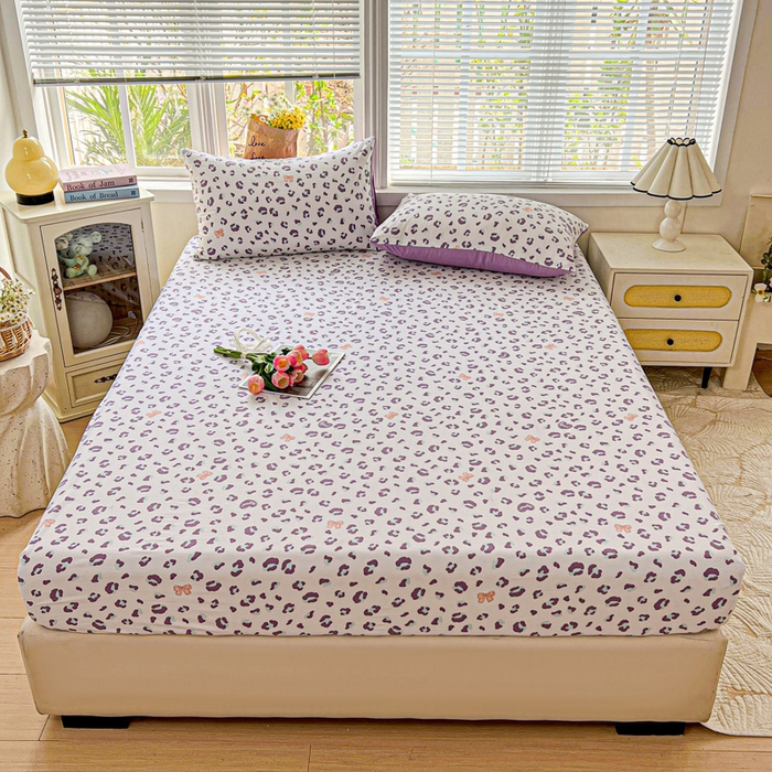 91家纺网 家纺一手货源 找家纺 朵朵家纺 2025新款超柔水洗棉云感印花单床笠床垫保护套床笠（床垫保护套可定制尺寸 ）-场景二 么么哒