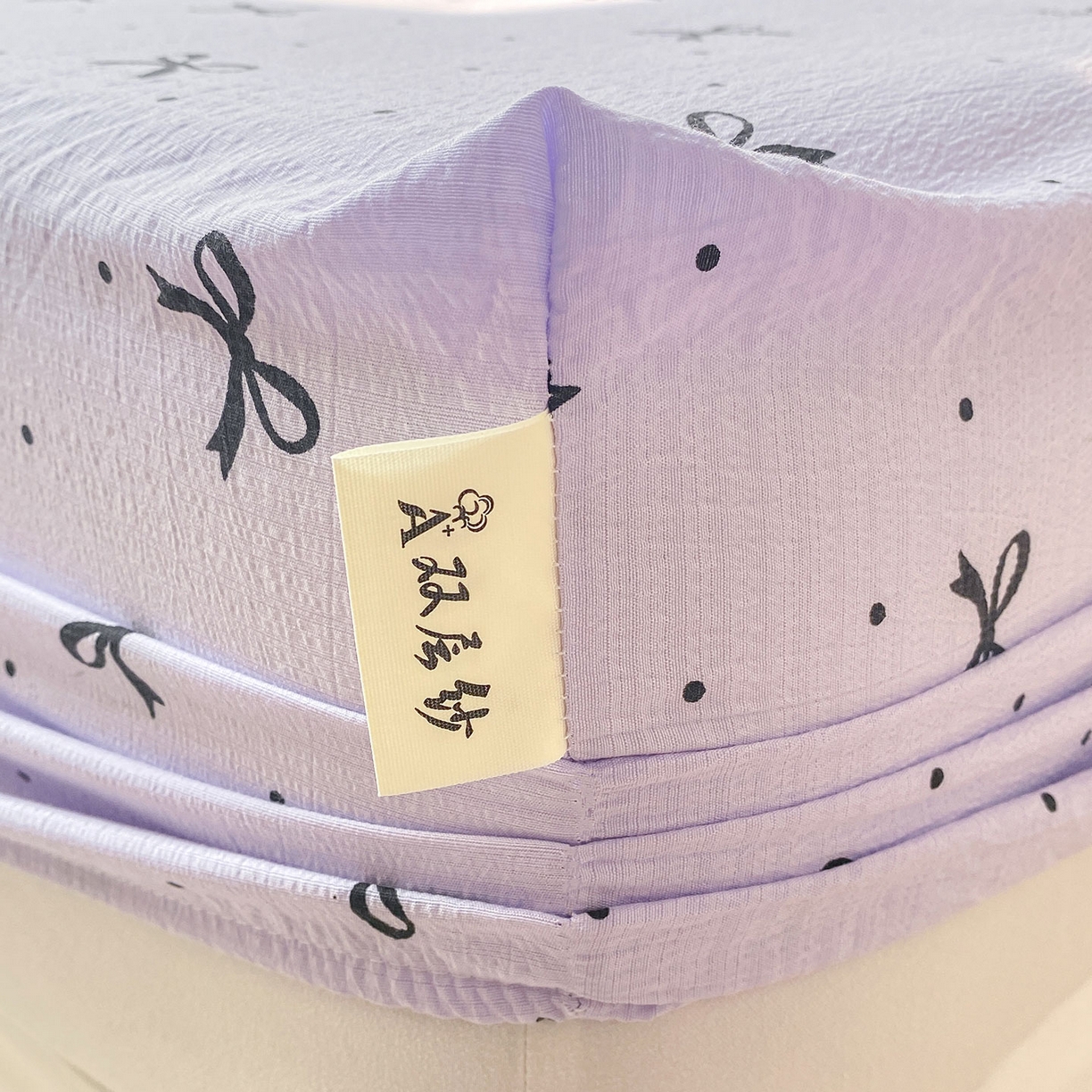 91家纺网 家纺一手货源 找家纺 （总）眠势力 2025新款云感双层纱床笠三件套ins奶油风云感床垫保护套四季款