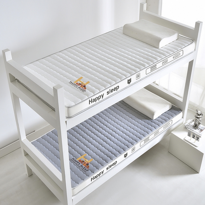 91家纺网 家纺一手货源 找家纺 顺发床垫 2025新款A类牛奶丝乳胶记忆海绵床垫 H熊--灰-5cm