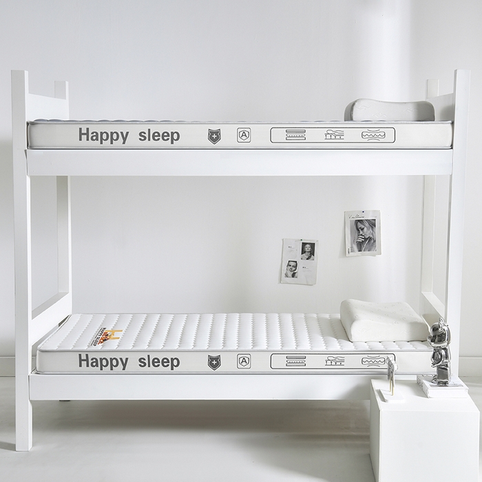 91家纺网 家纺一手货源 找家纺 顺发床垫 2025新款A类牛奶丝乳胶抗压棉床垫 H熊--白-6cm